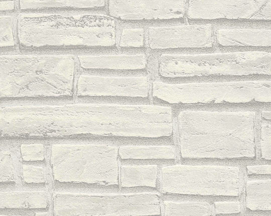 Тапет за Стена Wood Stone Винил Бежов 1000x53см Миеща се