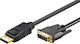 Goobay Кабел DVI-D мъжки - DisplayPort мъжки 3м Черен (51962)