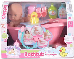 Moni Baby Doll Set Μωρό με Μπανάκι & Αξεσουάρ for 3+ Years Old 31 cm.