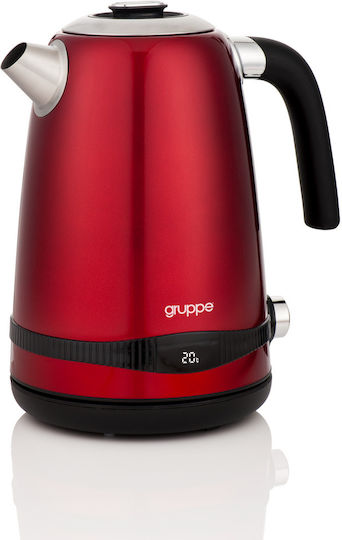 Gruppe HHB8702D Red Kettle 1.7lt 2200W Red