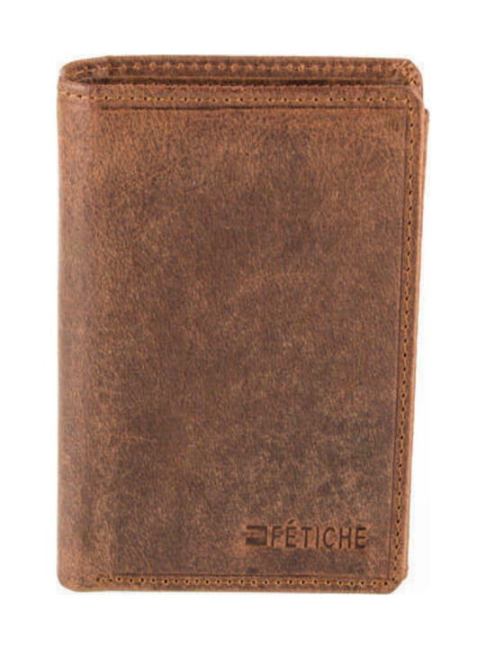 Fetiche Leather HU 10-543R Men's Leather Wallet Tabac Brown