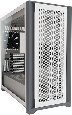 Corsair 5000D Airflow Gaming Midi Tower Κουτί Υπολογιστή με Πλαϊνό Παράθυρο Λευκό