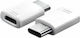 Samsung Μετατροπέας USB-C male σε micro USB female Λευκό 1τμχ EE-GN930BW