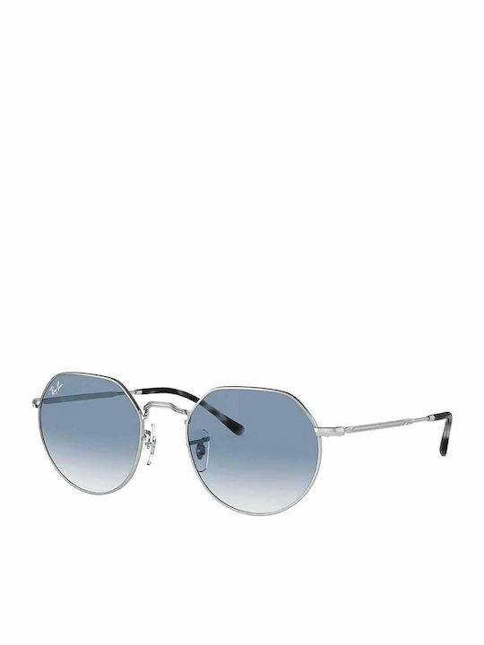 Ray Ban Jack Unisex Γυαλιά Ηλίου με Ασημί Μεταλ...