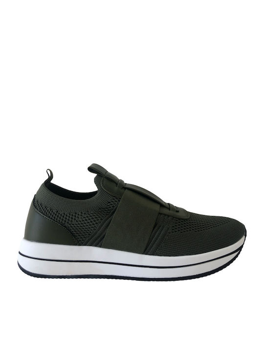 Ανατομικά Γυναικεία Slip-On Χακί