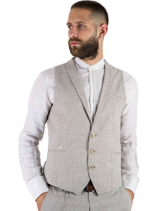 Stefan Fashion Men's Vest Beige