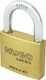 Hugo Locks Mega 50 Steel Padlock Brass with Key 50mm 1pcs