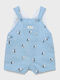 Kids' Fabric Overalls Light Blue