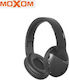 Moxom MX-WL22 Ασύρματα Bluetooth Over Ear Ακουστικά με 10 ώρες Λειτουργίας Μαύρα