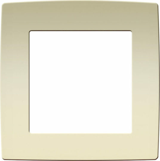 Aca Prime Switch Frame 1 Position Vertical Installation IP20 in Beige Color 1000119002