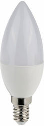Eurolamp LED Lampen für Fassung E14 und Form C37 Kühles Weiß 630lm 1Stück