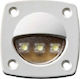 Eval Καμπινας Φως Εξωτερικές Διαστάσεις Boat Ceiling Light Cabin Light with 3 LED 57x57mm 04473