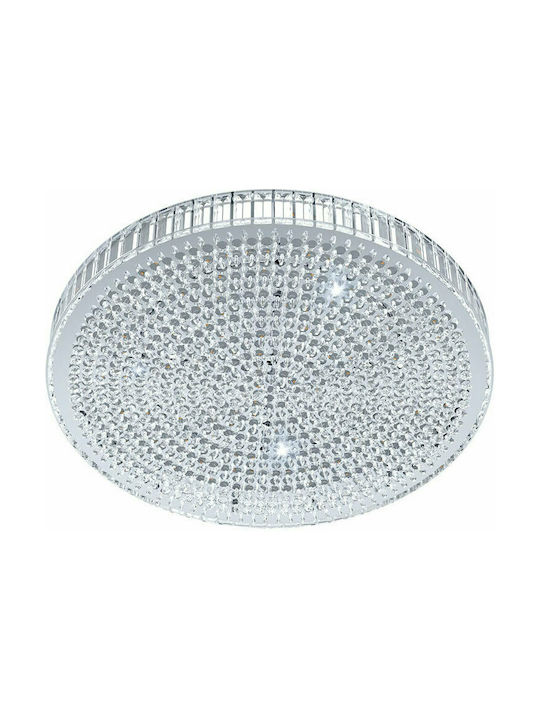 Eglo Balparda Ceiling Mount Light 41pcs Silver with Integrated LED and Crystals