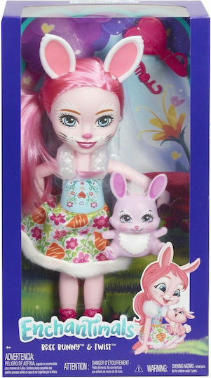 Mattel Bree Bunny & Twist Кукла за 4+ години+ години 30см.
