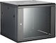 Safewell Монтиран на стена Рак кабинет 12U 60x55x63см Черен SMB6512