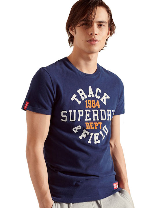 Superdry Αθλητικό T-shirt Navy Μπλε