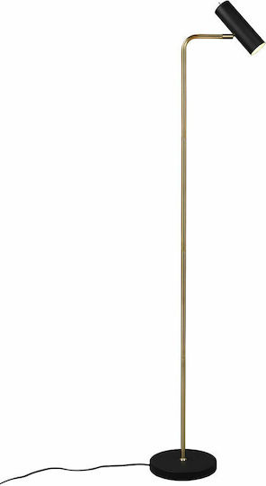 Trio Lighting Marley Floor Lamp H151xW45cm. with Socket for Bulb GU10 Black
