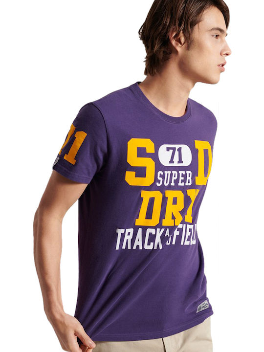 Superdry T-shirt Μωβ