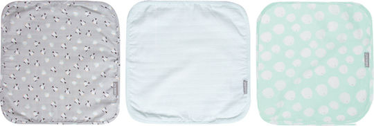 Bebejou Lou-Lou Swaddle Wraps Multicolour 32x32cm. 3pcs