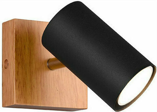 Trio Lighting Marley Single Spot with Socket GU10 in Black Color