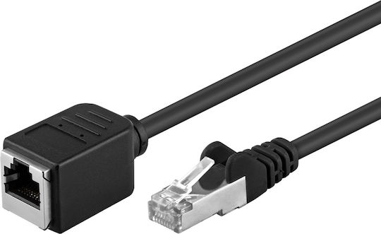 Goobay F/UTP Cat.5e (Gigabit) Καλώδιο Δικτύου Ethernet 15m Μαύρο