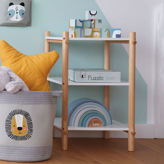 Kids Shelving Unit Z Present Kids Floor Shelving Unit White 35x35x58.5cm