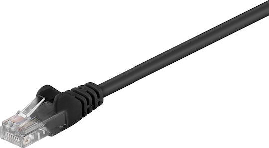 Goobay U/UTP Cat.5e (Gigabit) Καλώδιο Δικτύου Ethernet 5m Μαύρο