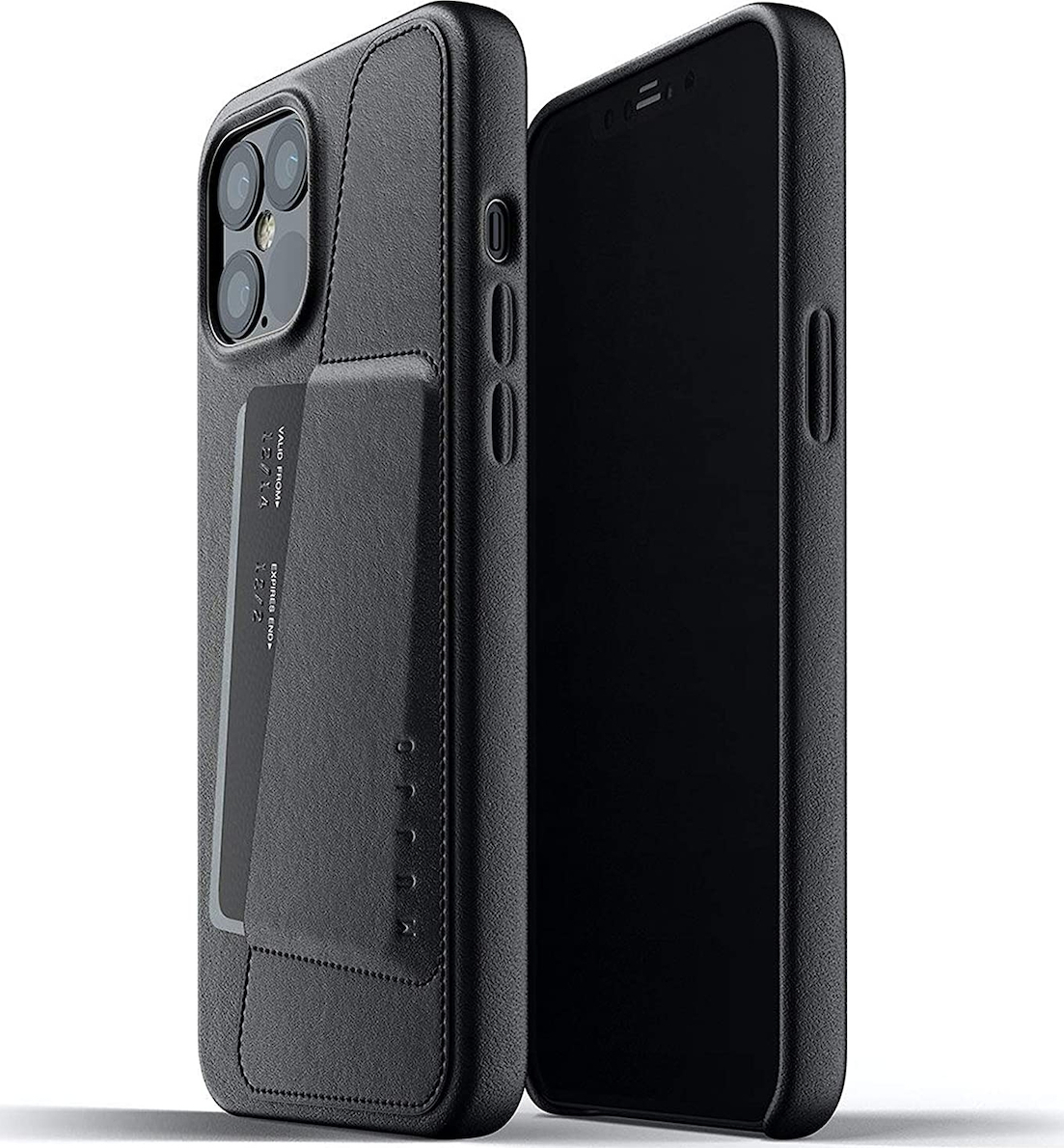 Leather iphone 12 case with card holder Clearance