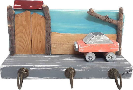 Kapadakis Wood Art Дървена Количка 3 Места 18x9x7см