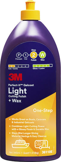 3M Perfect It Gelcoat Light Cutting Polish & Wax Гланц за Лодка 946ml