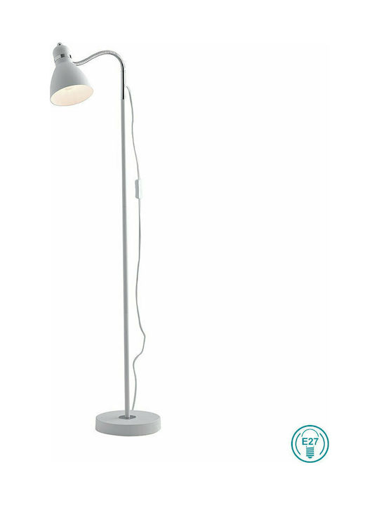 Fan Europe Peopleptbco Vintage Floor Lamp Height 142x34cm with E27 Lamp Bulb Base White