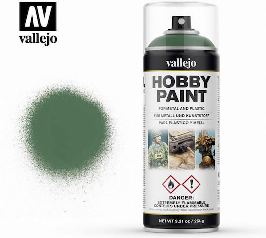 Acrylicos Vallejo Hobby Paint Χρώμα Μοντελισμού σε Spray Sick Green 264g/400ml 400ml