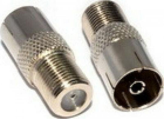 Cavel Cavel Coaxial Male to F-Connector Female Silver 1 Piece