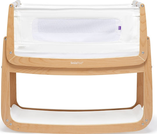 Snuz Wiege SnuzPod 4 mit Matratze und Seitlicher Öffnung Natural