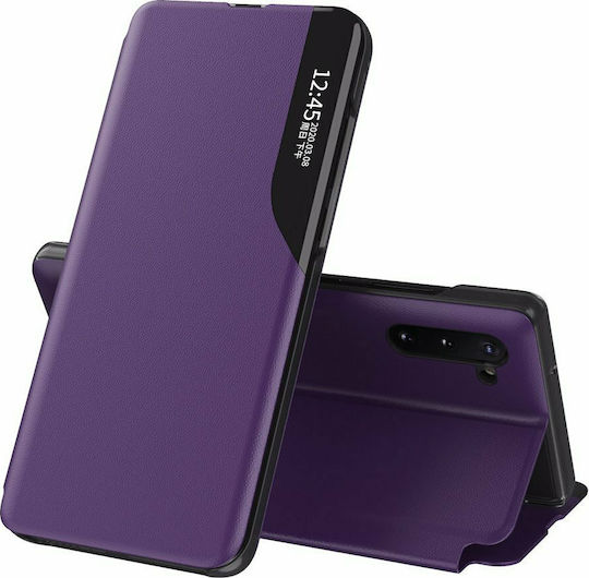 Hurtel Eco Leather View Book Synthetic Leather Purple (Galaxy Note 10)