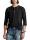 Ralph Lauren Men's Long Sleeve Blouse with Buttons Black