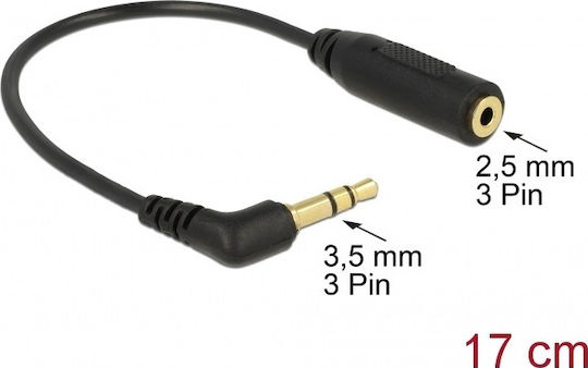 DeLock Μετατροπέας 3.5mm male σε 2.5mm female 1τμχ 65675