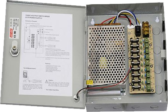 Tele Power Supply for CCTV Systems 12VDC 10A PSU-1210