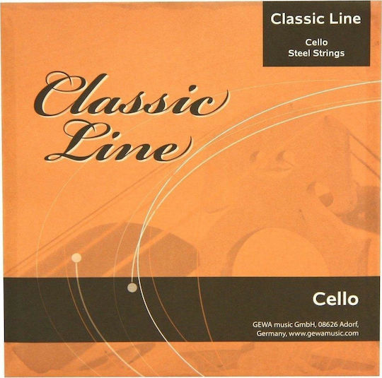 Gewa Set Oțel de Corzi pentru Violoncel 1/4 Cello Strings Classic Line Set 1/4 Mediu
