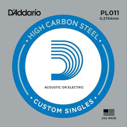 Daddario Single Steel String for Electric Guitar Single Plain .011"