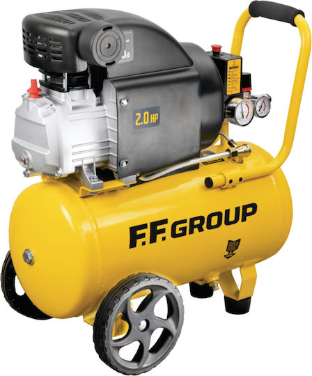 FFG AC-D 24/2MC Easy Single-Phase Air Compressors 96dB with Power 2hp and Airtank 24lt 45897