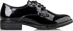 Envie Shoes Γυναικεία Oxfords από Λουστρίνι σε Μαύρο Χρώμα