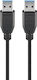 Goobay USB 3.0 Kabel USB-A-Stecker - USB-A-Stecker Schwarz 1.8m 93928