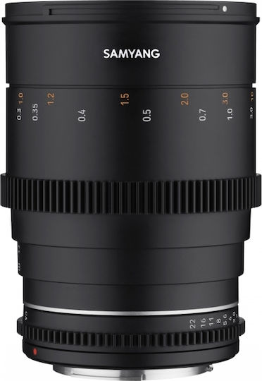 Samyang Full Frame Φωτογραφικός Φακός MF 85mm T1,5 VDSLR MK2 Telephoto για Canon RF Mount Μαύρος