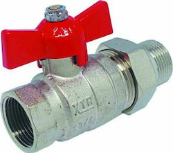 Gloria XTR Water Valf / Switch Straight Κρούνος Σφαιρικός 3/4" with Connector