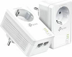 TP-LINK TL-PA7027P KIT v1 Powerline Double Wired with Passthrough Socket and 2 Gigabit Ethernet Ports