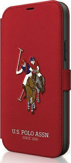 U.S. Polo Assn. Embroidery Collection Buchen Sie Synthetisches Leder Mehrfarbig (iPhone 12 / 12 Pro)