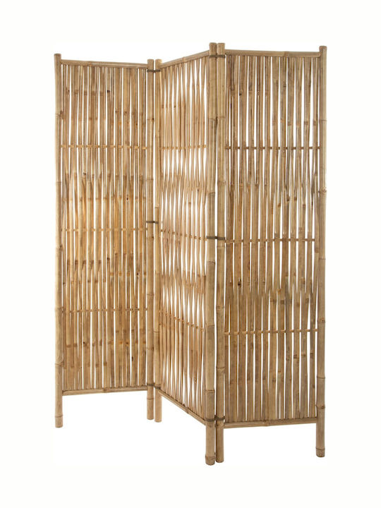 Bamboo Διακοσμητικό Παραβάν από Μπαμπού με 3 Φύλλα 135x170cm