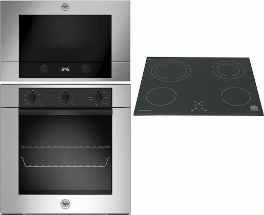 Bertazzoni F60 9 MOD E K X + P60 4V M2 LAG GN +F38 3 MOD MW S X Εντοιχιζόμενο Σετ Οικιακών Συσκευών