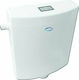 Gloria Turcese Perfect Wall Mounted Plastic High Pressure Rectangular Toilet Flush Tank White